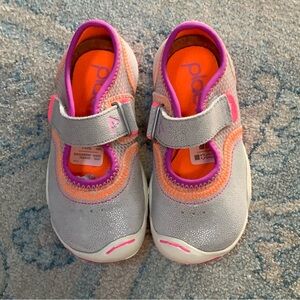 PLAE Gray and Pink Kids Sneakers